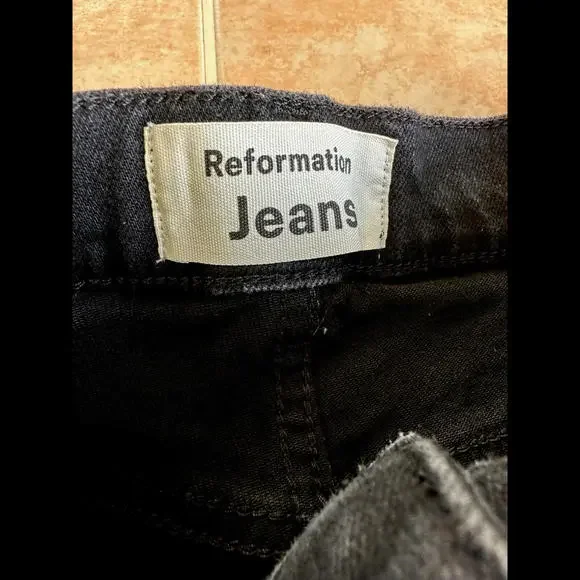 Reformation Harper High Rise Skinny Jeans Women size 26 - Picture 3 of 6